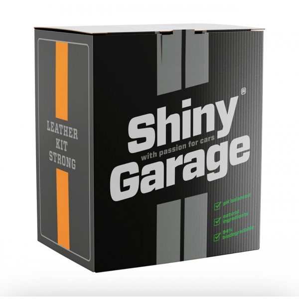 Shiny Garage Leather Cleaner strong - set na čistenie a ošetrenie kože